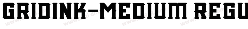 Gridink-Medium Regul字体转换